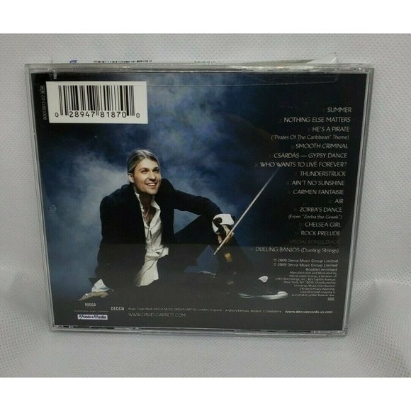 David Garrett Audio CD By David Garrett No Scratches Decca 2009 - Picture 3 of 11